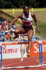 Perri Shakes Drayton winner of the 400 metres hurdles at the Sainsbury's British Championships, Birmingham.
